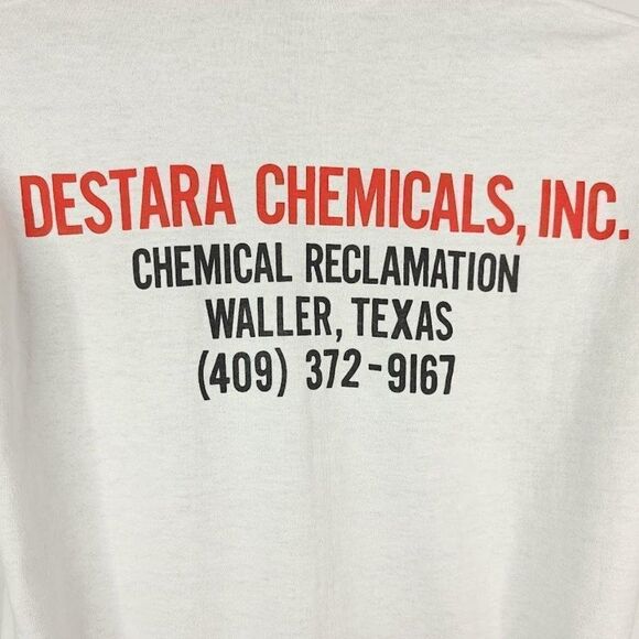 Recycling T Shirt Vintage 90s Stop Pollution Save The Earth 50/50 Made In USA M - Picture 4 of 7